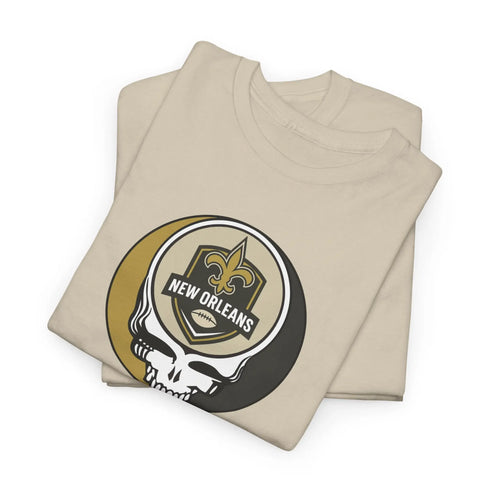 Grateful Dead - New Orleans Saints Stealie Grateful Dead Steal Your Face T-Shirt - NFL - StealieShop